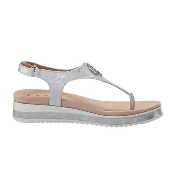 LifeStride Velocity 2.0 Soft System Buckle Thong Sandals Gold Size 10 - Picture 6 of 16